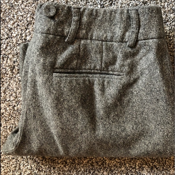 Black-and-white tweed wool slacks - Picture 2 of 2